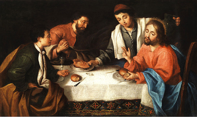Emmaus, Christ breaking bread
